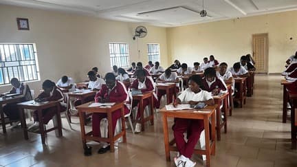 Pupils in a classroom at Surebloom